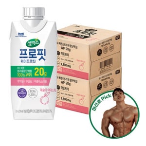 셀렉스 프로핏 복숭아 드링크 단백질 음료 330mlX24팩