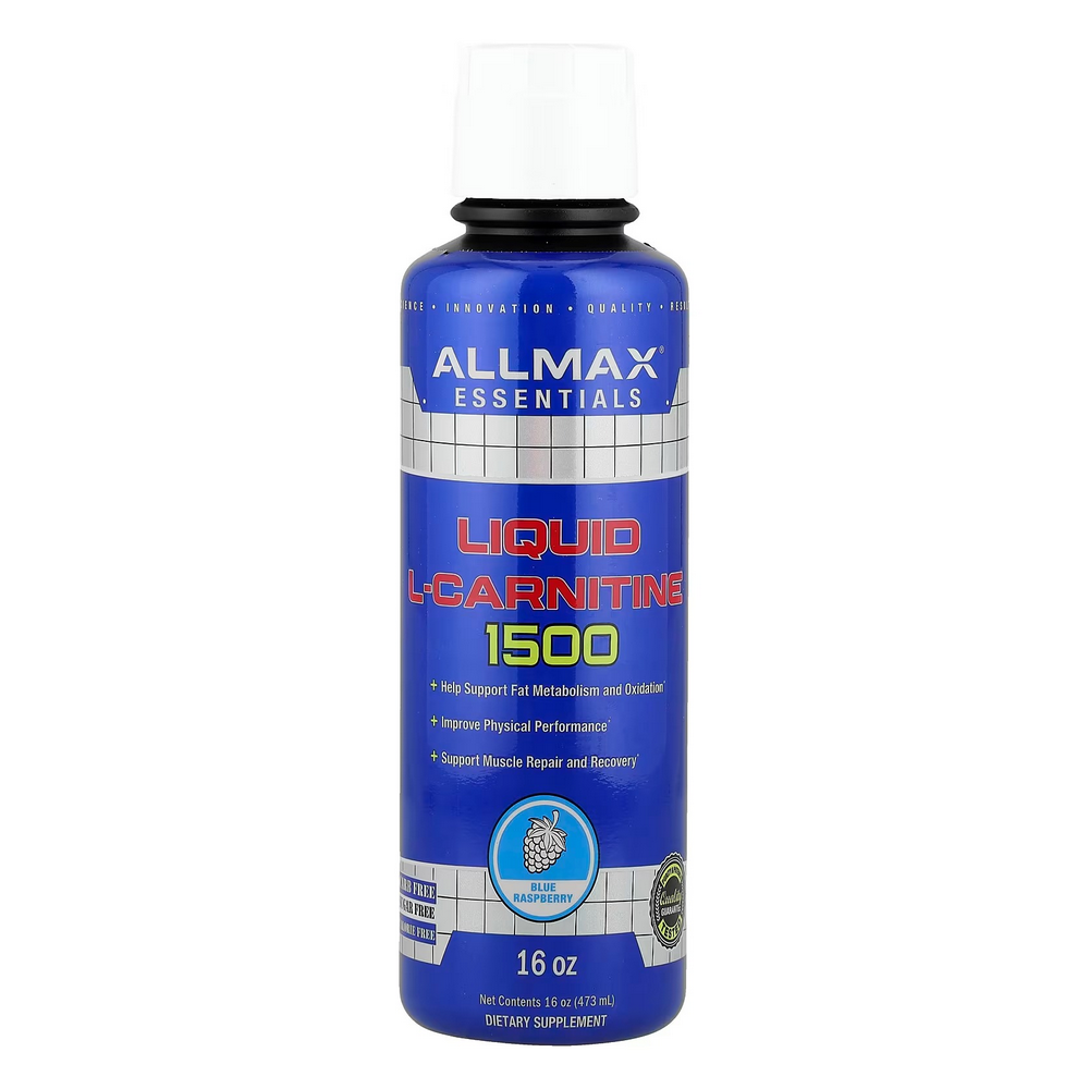 <b>올맥스</b> 리퀴드 엘 카르니틴 1500 블루라즈베리 16온즈 473ml