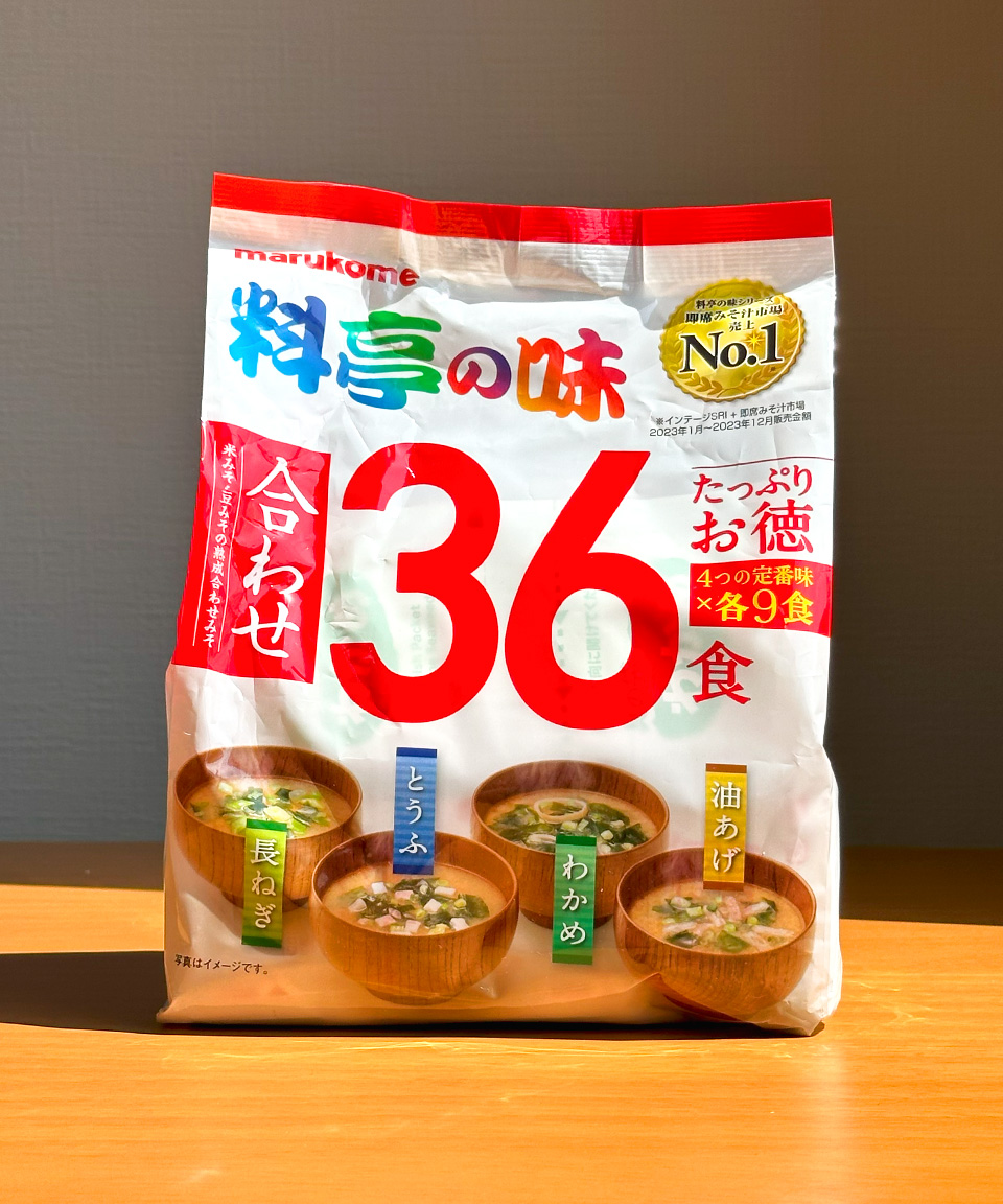 마루코메 미소시루 아와세 대용량 36식 즉석 일본 된장국