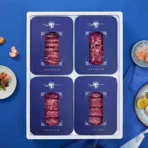 마블링픽 조선 한우 세트 투뿔 NO9 갈비살 채끝 살치 등심