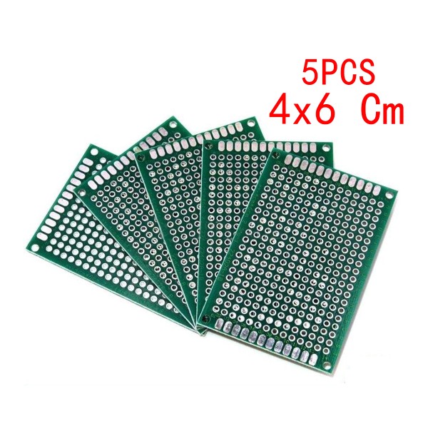 PCB 보드 4x6 Cm 인쇄 회로 기판 46 Arduino 실험 <b>구리</b> 용 양면 프로토 타입 플레이트 4060mm