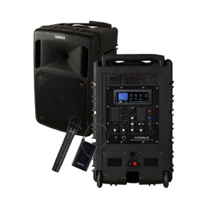 카날스 BK-882N 휴대용 이동식 충전식 앰프스피커 스탠드 무선2개 300W KANALS