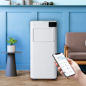 쿠잉 스마트 이동식에어컨 ACP-S9000W 미니 소형 캠핑용 실외기없는 이동형