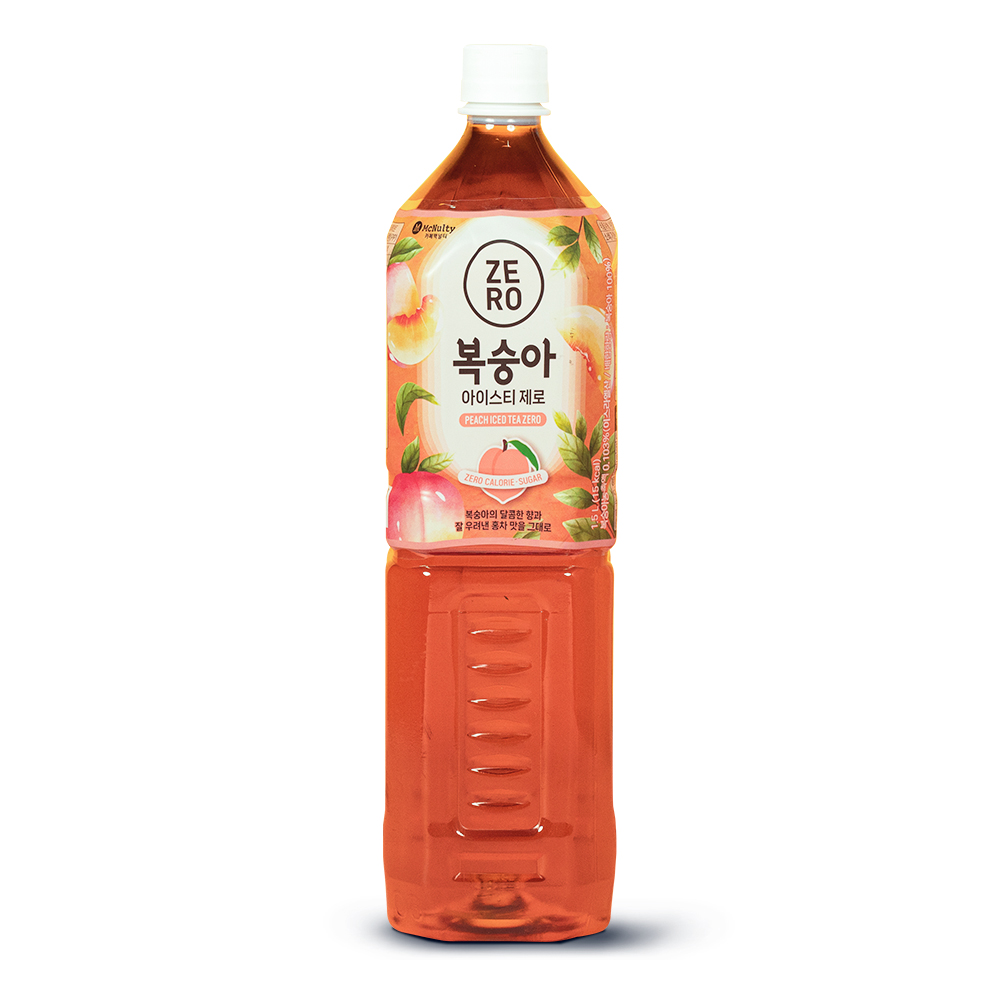 맥널티 아이스티 제로 복숭아 1.5L 1개