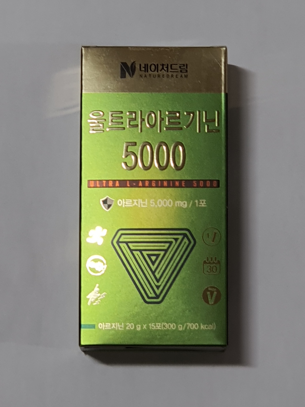 <b>네이처드림 아르기닌</b> 아르지닌 L 울트라 5000 고함량 15포, 10개
