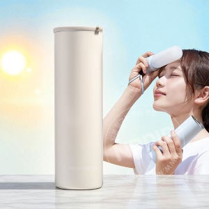 프레쉬 스위치 휴대용 실리콘 얼음 주머니 보냉 보온 텀블러 쿨러 보틀 매트타입 선라이트베이지