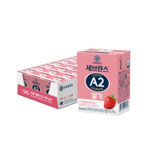 연세우유 세브란스 전용목장 A2단백우유 딸기, 125ml, 24개