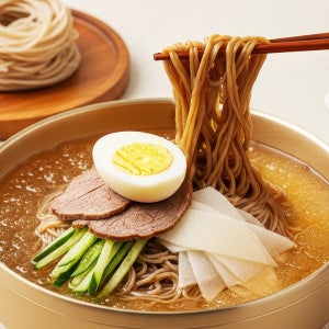 [40년 도토리묵 명인] 도토리순면 세트/ 도토리 순면150g X5봉 + 동치미 육수 5봉 개별포장면 외 비빔면 참도깨비
