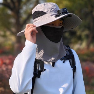 하이온 태양열 USB 충전 모자 선풍기 CH-01