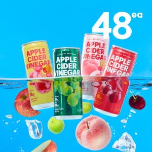 클룹 애사비소다 제로 탄산음료 4종 250ml, 48개