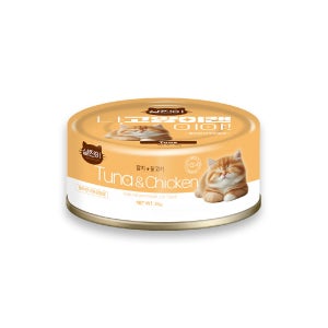 고양이간식 살찐이 나고양이캔이야 냥이간식 참치+닭고기, 85g, 1개