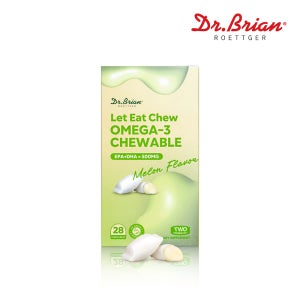 닥터브라이언 렛잇츄 오메가3 츄어블 메론향 28개입, 1개