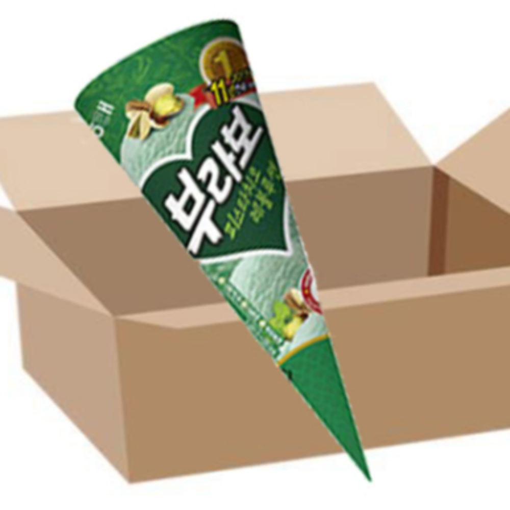 아이스크림 부라보콘 피스타치오 콘아이스크림