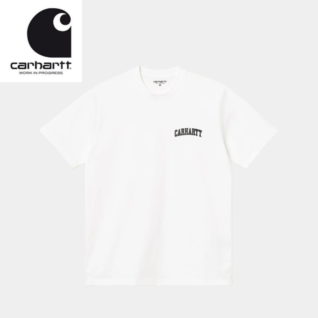 칼하트 유니버시티 로고 반팔 - White / University T-Shirt