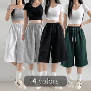 기본 카고 2VER 7부 바지 버뮤다 와이드 팬딩 오버핏 루즈핏 여유로운 편안한