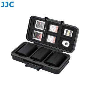 JJC 소니 A7C2 NP-FZ100 캐논 LP-E6 카메라 배터리 AA 건전지 보관 케이스 JBC-K3
