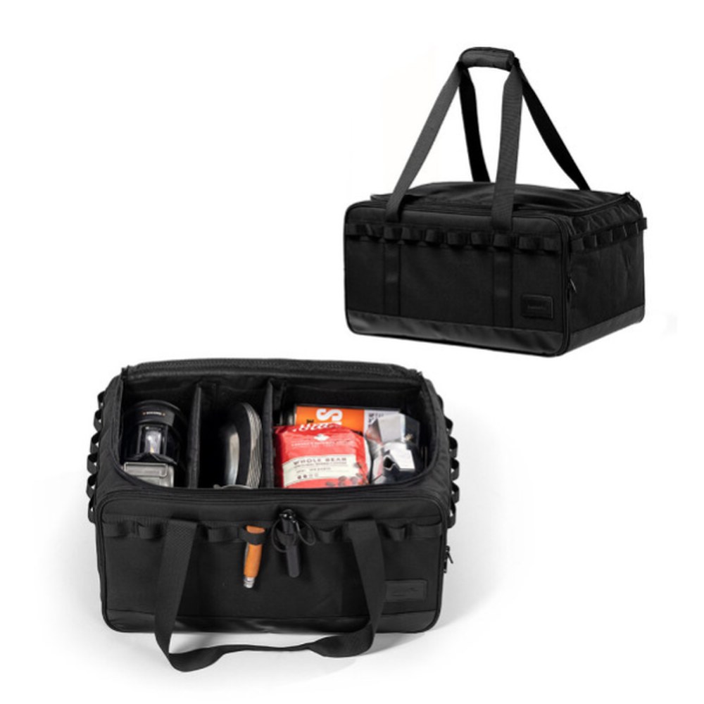 캠핑장비 대용량 수납백 버킷백 장비 소품 걸이 옷가방 공구 버너 원통형 히 보니 밤은 어둡다