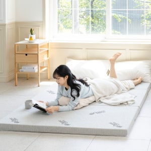 딥코어 3단 접이식 매트리스 1인용 허리에 좋은 단단한 바닥 수면 매트 5cm MS