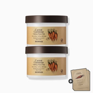 [스킨푸드][MINI케이스/단독판매] 캐롯 카로틴 카밍 워터 패드 30매 MINI_당근패드/수분진정패드 1+1 (+캐롯 패드 세트 증정)