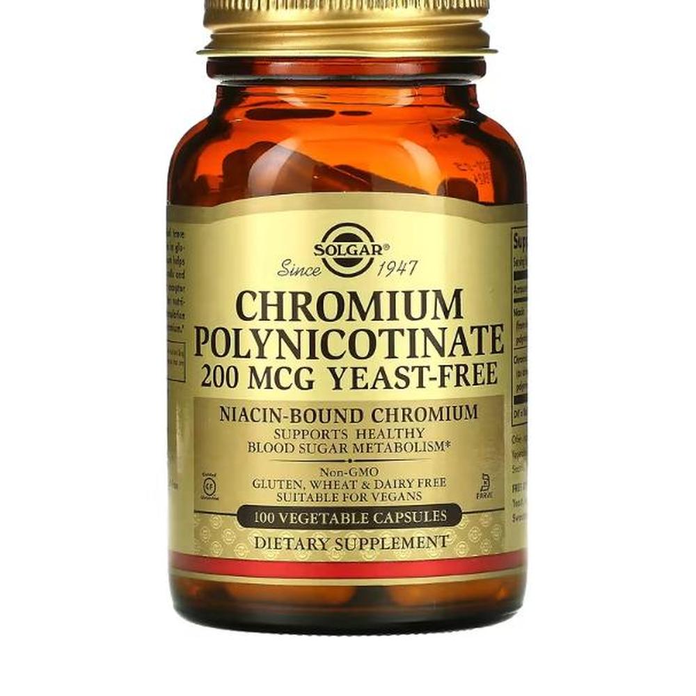 솔가 <b>크롬 폴리니코티네이트 200 mcg</b> 100 베지캡
