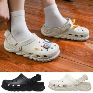 크록스 듀엣맥스2 클로그 블랙 스투코 208776-001 208776-160