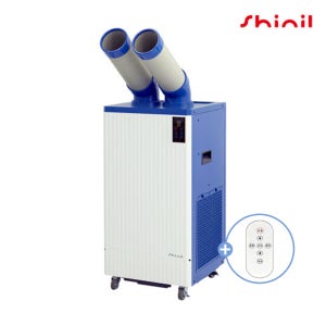 신일 실속형 이동식에어컨 증발식 산업용 업소용 휴게소 작업장 야외 2구 SMA-E3500K