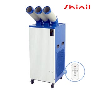 신일 실속형 이동식에어컨 증발식 산업용 업소용 휴게소 작업장 야외 3구 SMA-E5500K