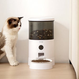 묘향가 진공 강아지 고양이 자동급식기 사료 스마트 앱연동 1구