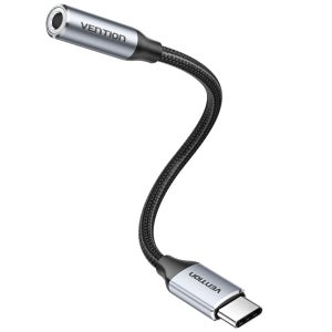 벤션 하이파이 DAC C타입 to 4극 3.5mm AUX 케이블 젠더 BID