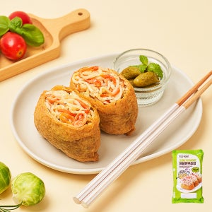 굿스푼 저당 크래미 유부초밥 210g 3팩 와사비마요 토핑 수제 유부밥 두부밥