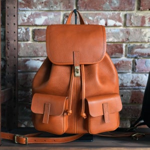 반다레더스튜디오 Via Backpack 클래식 천연가죽 백팩 수제가방 여성 데일리 가죽백팩