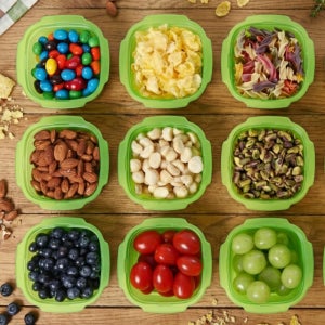 락스타 전자레인지 밥용기 냉동밥팩 소분 반찬통 / 집밥 290ml, 그린, 8개