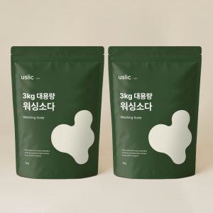 어슬릭 워싱소다 탄산소다 탄산나트륨 강알칼리세제 염기성 3kg, 2개