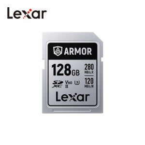 렉사 아머 실버프로 SD 메모리카드 SDXC UHS-II 128GB 캐논 소니 니콘 후지 카메라 호환