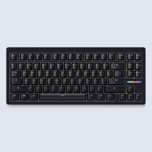 우팅 80HE 키보드, PCR 플라스틱 블랙