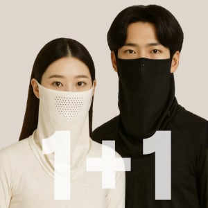 자외선차단마스크 남여공용 퍼펙트 UV차단 냉감 쿨링 골프 스포츠마스크 로로얼로이 2P세트