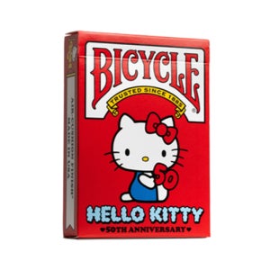 마술도구 바이시클카드 헬로키티 50주년 기념카드 (Bicycle Hello Kitty 50th Anniversary)