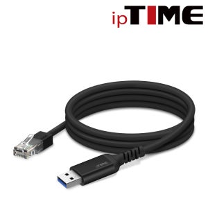 아이피타임, U2LAN 고속 USB 3.0 Type-A 유선랜카드 블랙