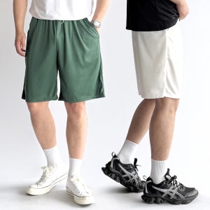 1+1 남성 냉감 반바지 남자 5부 밴딩 여름 냉장고 쿨링 팬츠