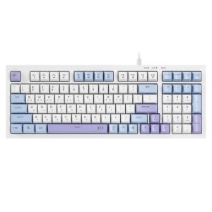 지클릭커 오피스프로 OPK50 사일런스 M RGB 무소음 방수 키보드 98키 Sky City
