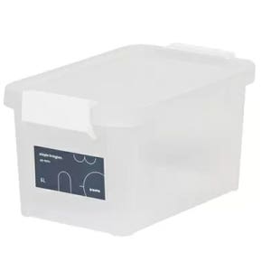 창신리빙 심플리빙박스6L 화이트 투명정리박스 낱개