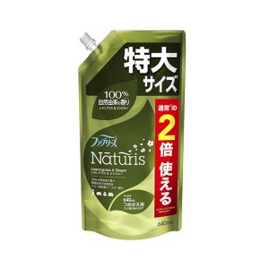 일본 페브리즈 내추리스 섬유탈취제 리필 레몬글라스 진저, 640ml, 2개