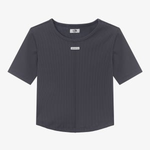 노스페이스 화이트라벨 여자 골지 반팔티셔츠 25SS 여성 소프트 웨이브 반팔 라운드티 NT7UR31J CHG