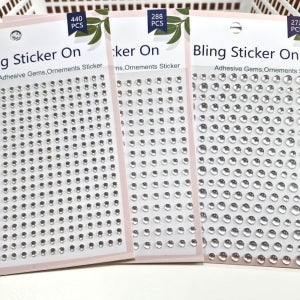3mm 4mm 혼합 투명 물방울 빈티지 감성 다꾸 스티커