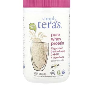 테라스웨이 목초 사육 Simply Pure 유청 단백질 버번 바닐라 340g(12oz)
