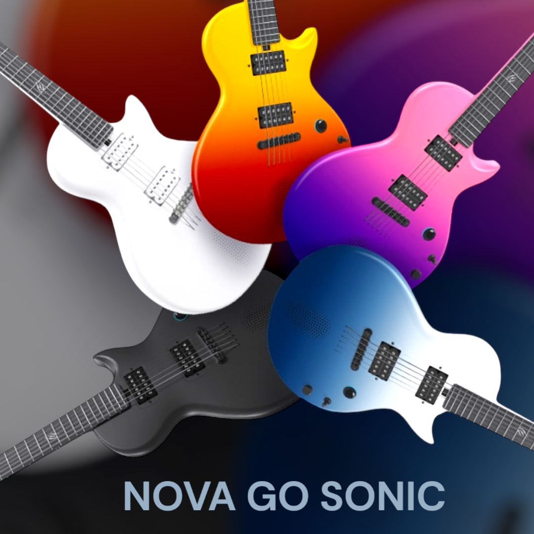 Native Instruments 엔야 스마트 노바GO SONIC 일렉기타 앰프 이펙터 내장 카본기타