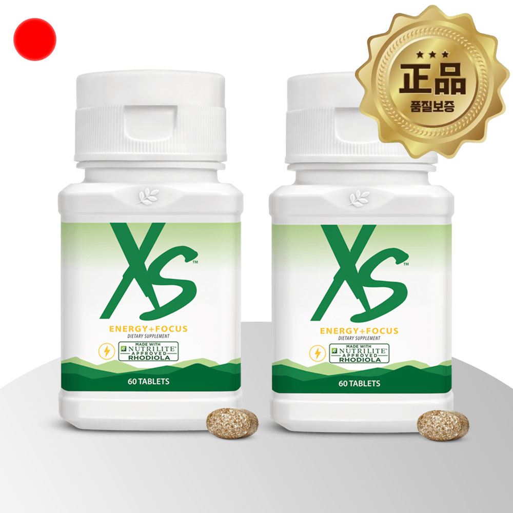 암웨이 XS <b>에너지 포커스</b> 60정 2통 Energy + Focus