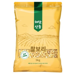 국산 찰보리 5kg l 보리쌀 잡곡 l 지퍼팩 포장