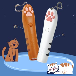 캐티맨 고양이 스트레스 완화 놀이 발바닥 LED 장난감