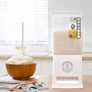 서랍형 쌀통 10kg 1인분 계량 다이얼 습도조절 보관용기